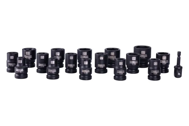 Sada úderových hlavic FESTA Industry 1/2" Cr-Mo