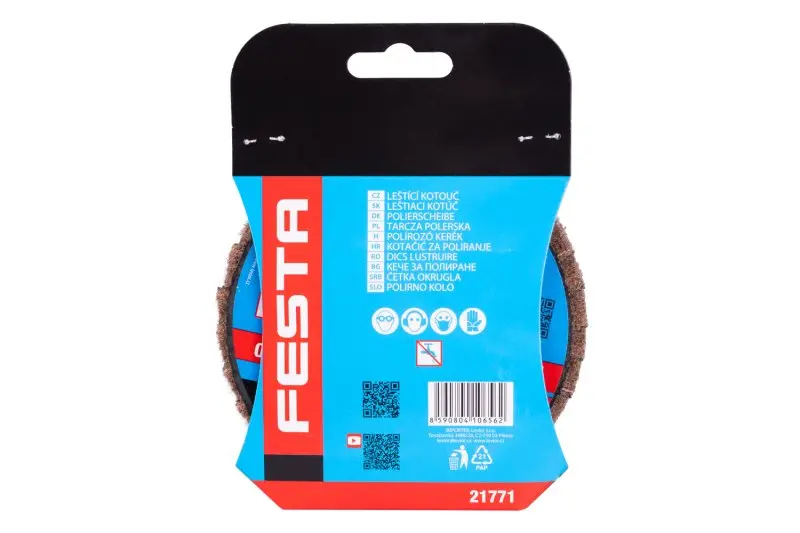 Kotouč brusný korundový lamelový FESTA 125 mm/22,2 mm P60 HRUBÝ