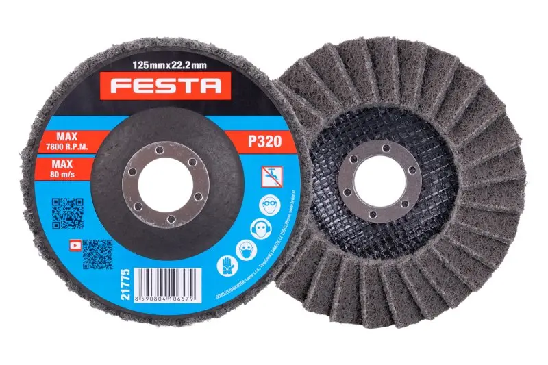 Kotouč brusný karbidový lamelový FESTA 125 mm/22,2 mm P320 EXTRA JEMNÝ