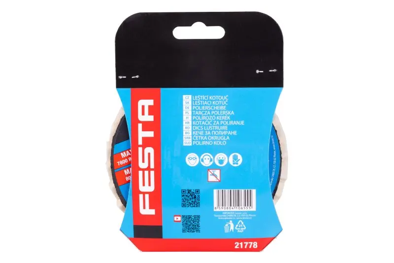 Kotouč leštící filcový lamelový FESTA 125 mm/22,2 mm