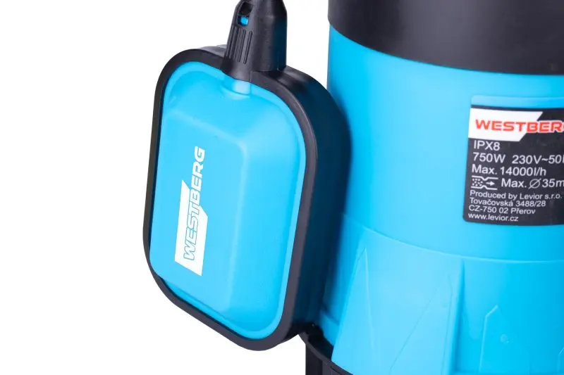 Čerpadlo kalové WESTBERG 750W/230V IPX8 14 000l/h