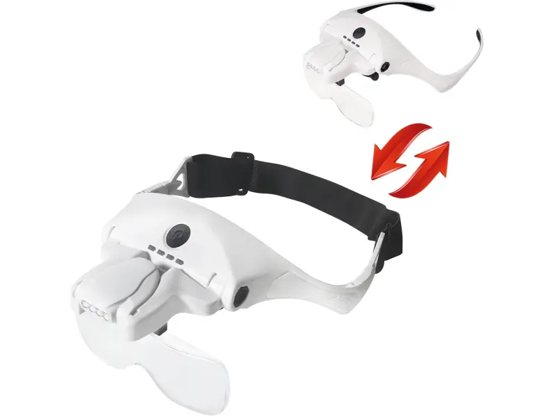brýle s lupou a osvětlením, 3,5×, USB nabíjení