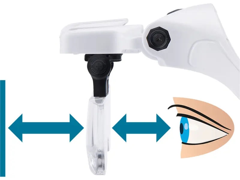 brýle s lupou a osvětlením, 3,5×, USB nabíjení