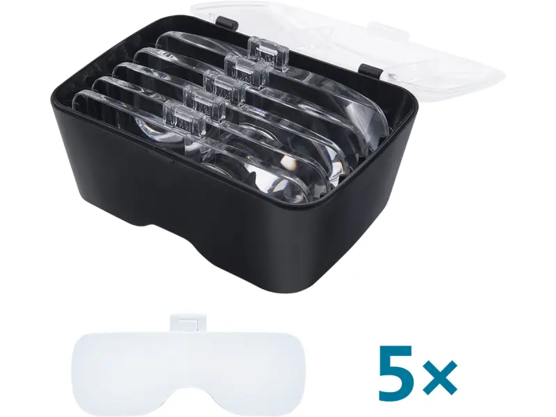 brýle s lupou a osvětlením, 3,5×, USB nabíjení