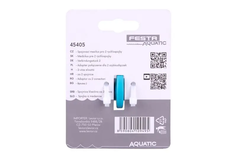 Mezikus spojovací na 2 rychlospojky FESTA AQUATIC