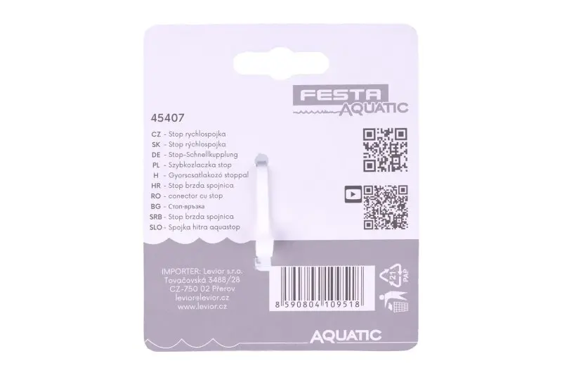 STOP rychlospojka  FESTA AQUATIC na hadice 1/2” a 3/4"