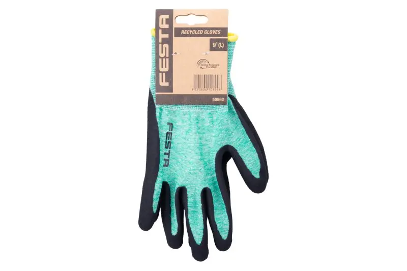 Rukavice FESTA TWIST máčené Latex vel. 9, CE 388