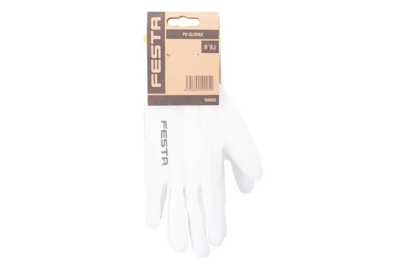 Rukavice FESTA KELT WHITE máčené  PU vel. 9, CE 388