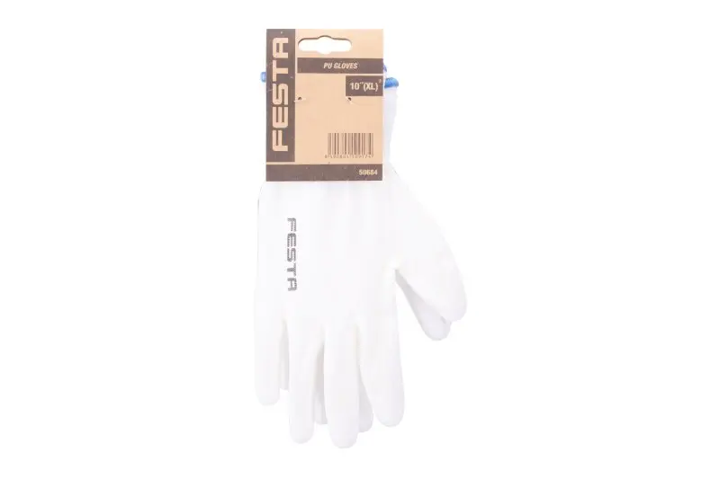 Rukavice FESTA KELT WHITE máčené PU vel. 10, CE 388