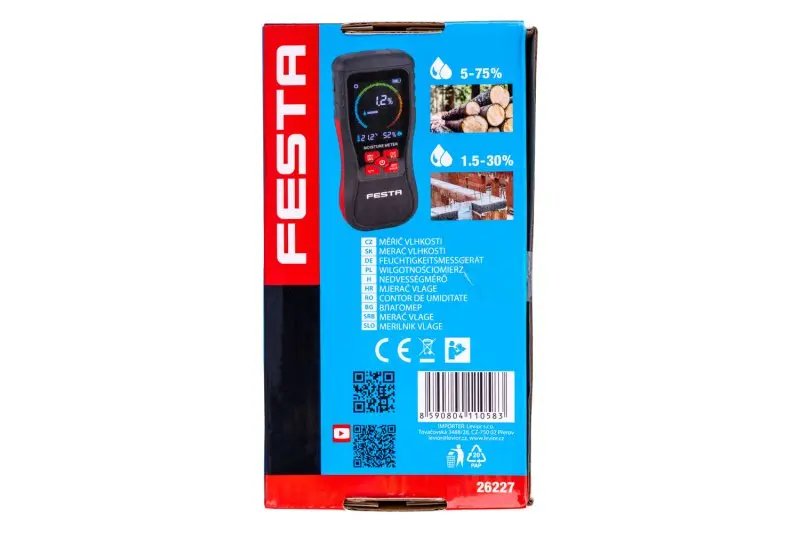 Měřič vlhkosti FESTA elektromagnetický (indukční) NDT