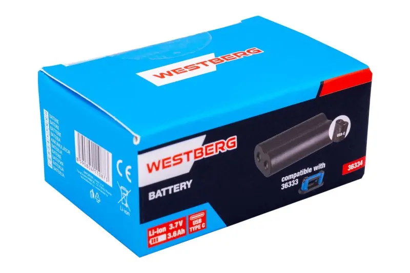 Náhradní baterie Li-ion 3,7V/3600 mAh pro úzkou přísavku WESTBERG (36333)