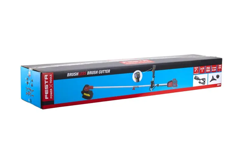 AKU křovinořez FESTA BRUSHLESS 2x20V 255/240mm SHARE 20V (bez baterií a nabíječky)