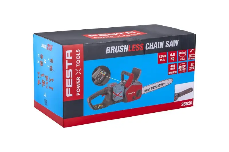 AKU pila řetězová FESTA BRUSHLESS SHARE 20V 35cm 2x20V (bez baterií a nabíječky)