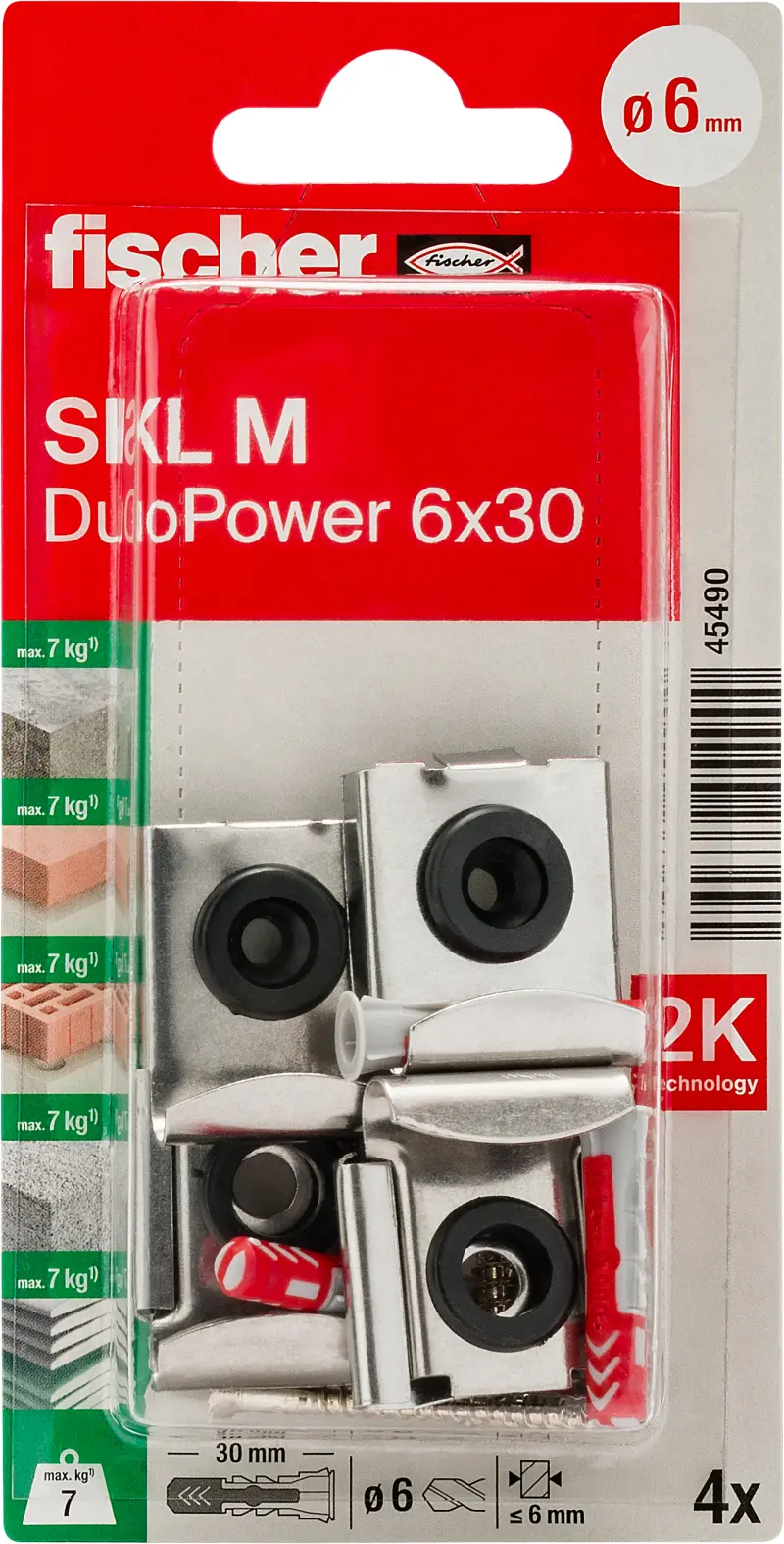 fischer sada pro upevnění zrcadel SKL M K SB-blistr