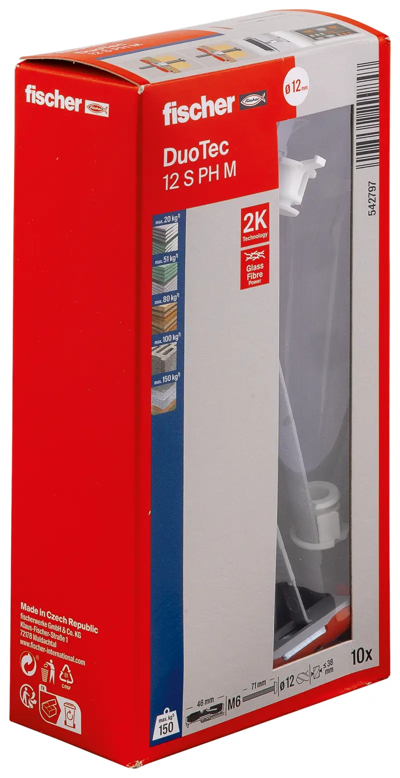 fischer DuoTec 12 S PH M s metrickým šroubem s plochou hlavou