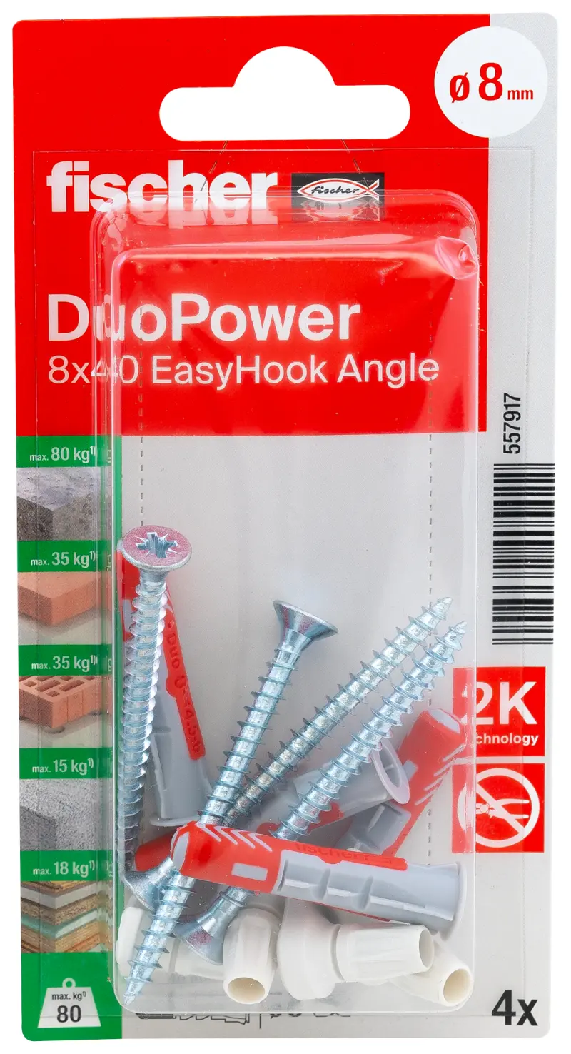 fischer EasyHook skoba + DuoPower 8x40