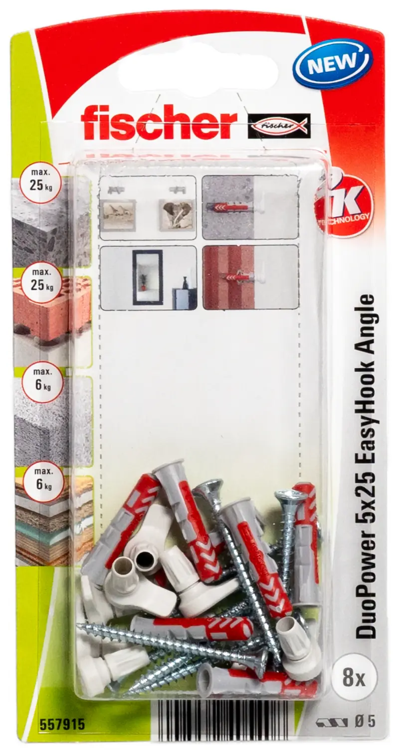 fischer EasyHook skoba + DuoPower 5x25