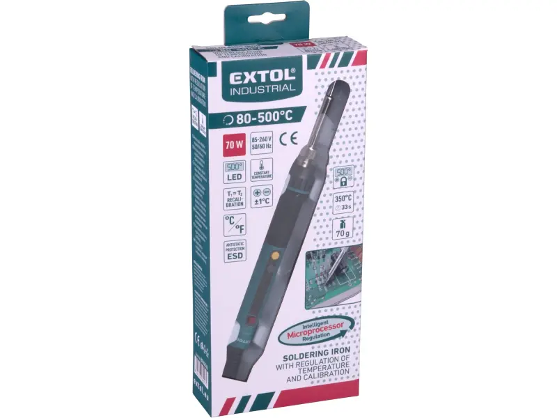 páječka hrotová s digitální regulací a kalibrací, 70W