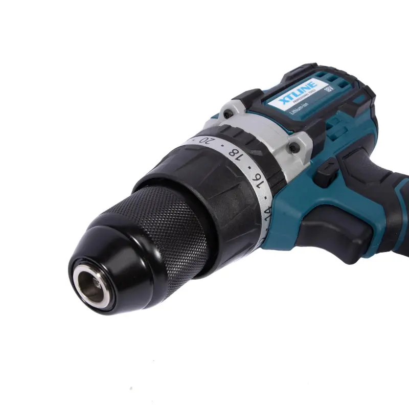 Aku vrtačka s příklepem bezuhlíková 18 V, 70 Nm + 2 baterie 2.0 Ah + nabíječka 2.4 A