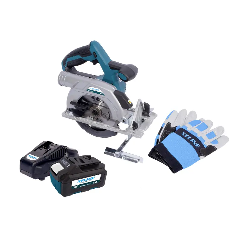 Aku kotoučová pila bezuhlíková 18 V, 165 mm  + baterie 5.0 Ah + nabíječka 3.5 A + box