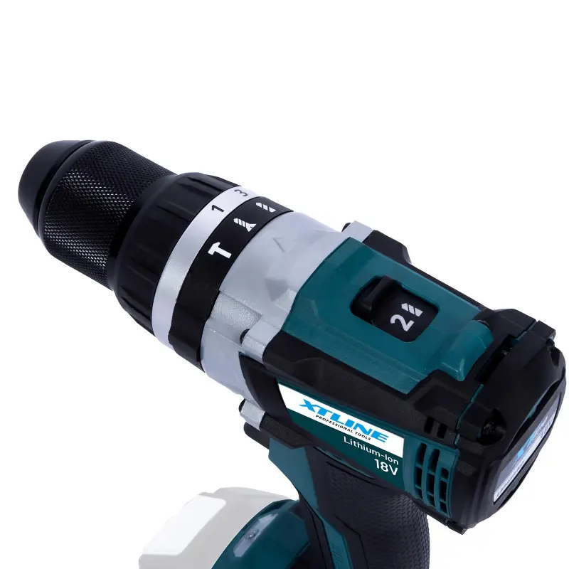 Aku vrtačka s příklepem bezuhlíková 18 V