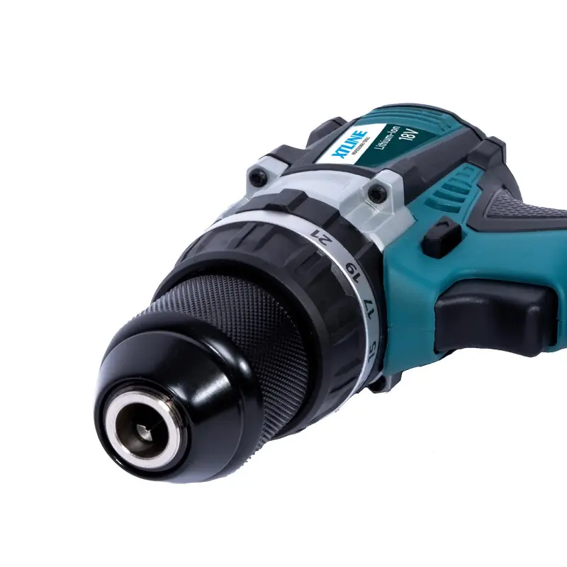 Aku vrtačka s příklepem bezuhlíková 18 V