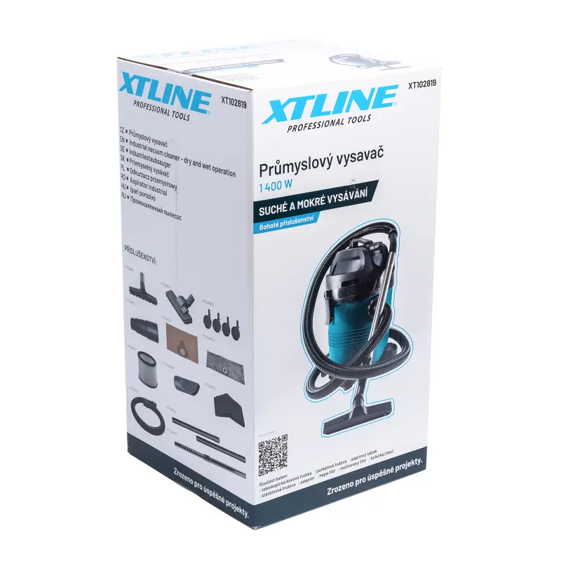 Průmyslový vysavač na suché a mokré vysávání 1400 W + příslušenství