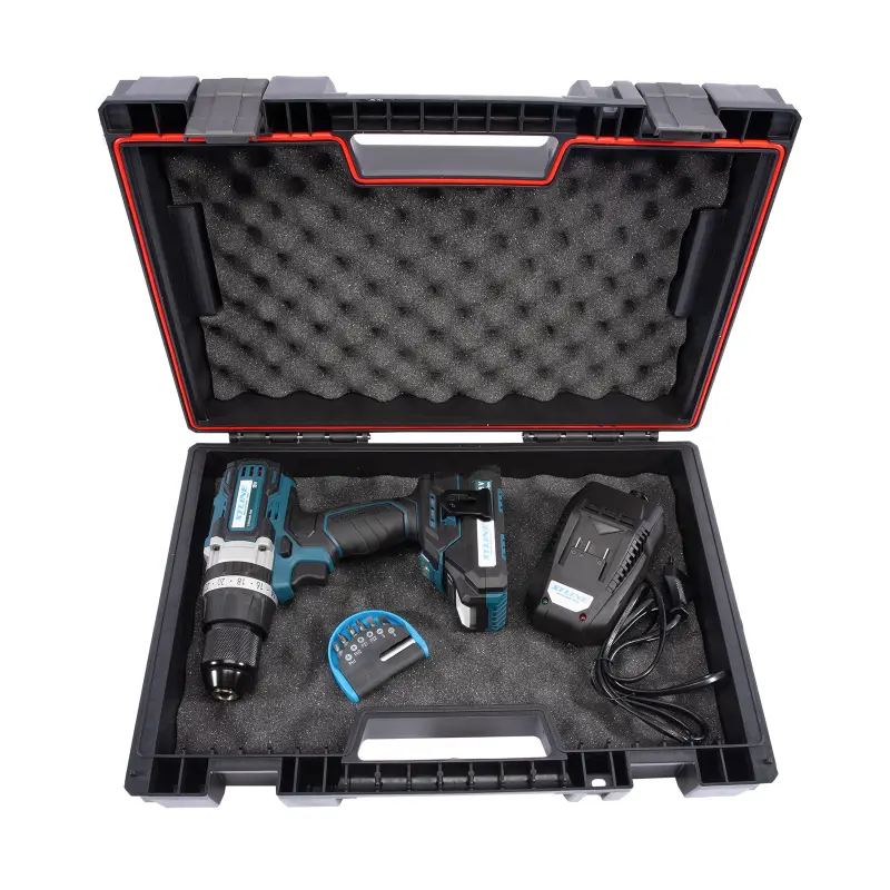 Aku vrtačka s příklepem bezuhlíková 18 V, 70 Nm + baterie 2.0 Ah + nabíječka 2.4 A