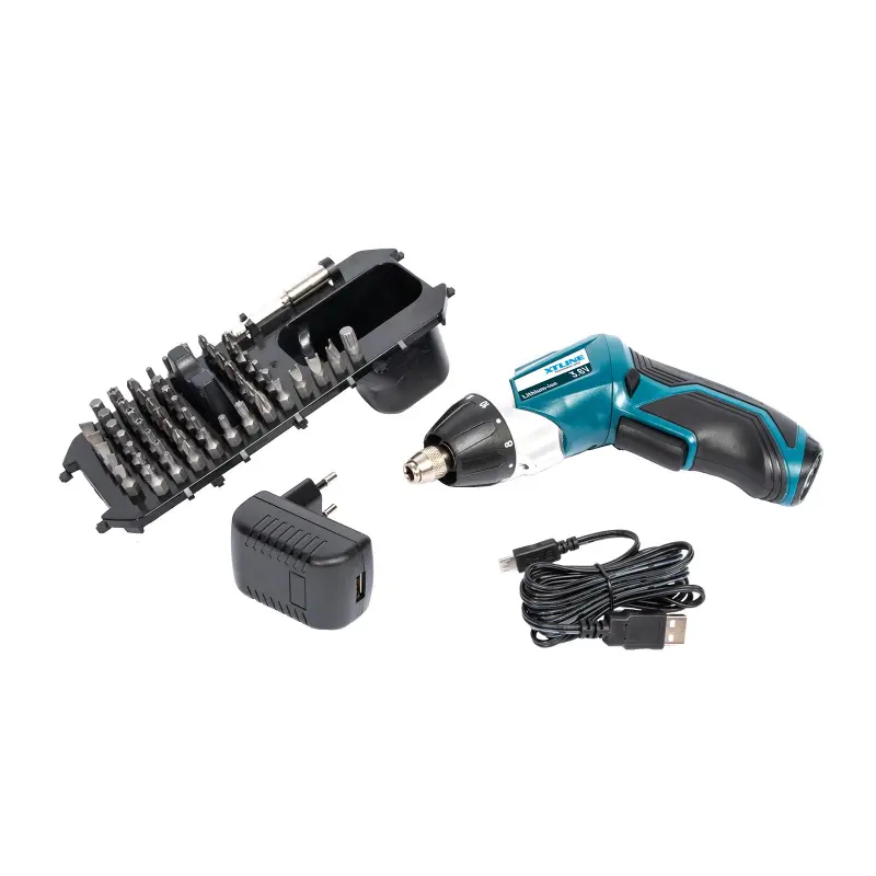 Aku šroubovák 3,6 V + příslušenství 55 dílů