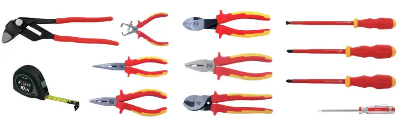 Brašna elektrikářská rozkládací 430x280x200mm s výbavou pro elektrikáře (24ks nářadí)