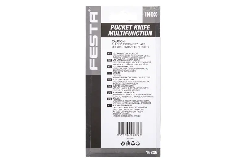 Nůž zavírací multifunkční FESTA INOX