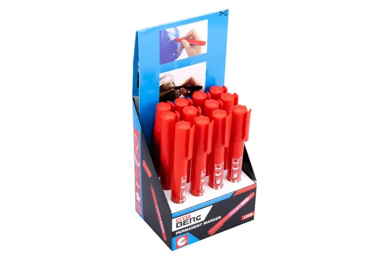 Značkovač permanentní WESTBERG (fix) červený 143mm