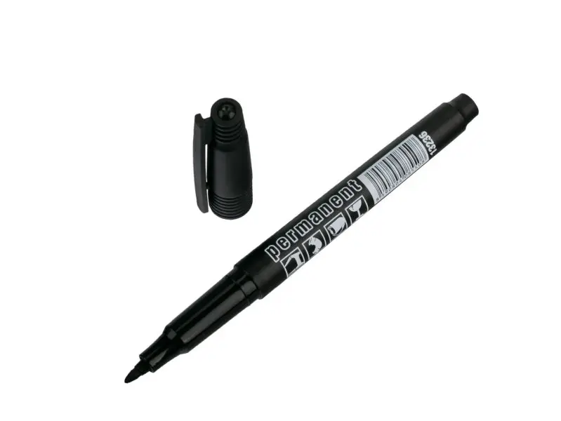 Značkovač permanentní  WESTBERG  (fix) černý 137mm jemný hrot