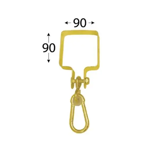 MHK     90  uchycení houpačky se čtvercovou objímkou 90*90 mm
