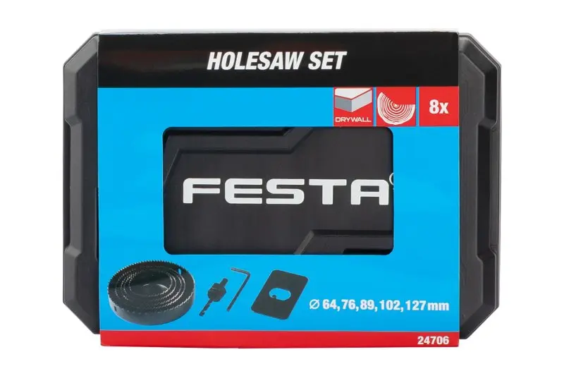 Sada pily vykružovací FESTA 8ks 64-127mm