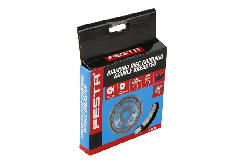 Kotouč diamantový brusný FESTA 2řadý 125x22.2mm