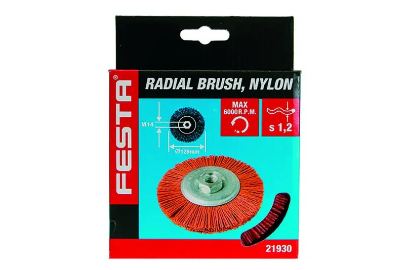 Kartáč rotační radiální FESTA nylon 125mm M14