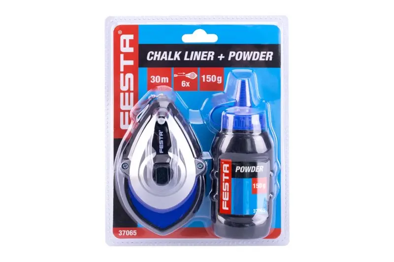 Sada šňůra značkovací rychlonavíjecí FESTA (BRNKAČKA) ALU 30m + pudr 150g