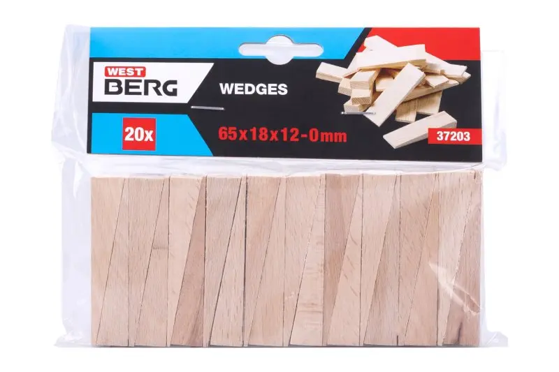 Klínky montážní WESTBERG 65x18x12-0mm 20ks dřevěné