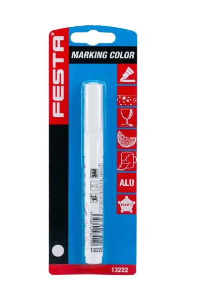 Značkovač permanentní bílý PLAST 143mm