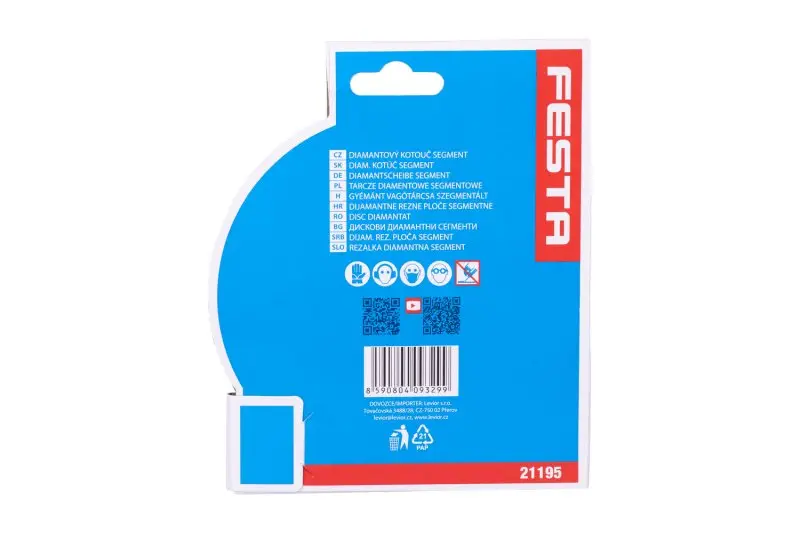 Kotouč diamantový FESTA segment dvojitý 125x6x22.2mm