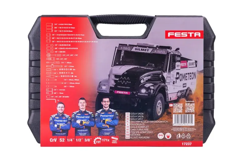 Gola sada FESTA CrV 171ks 1/4"-1/2"-3/8" EDICE DAKAR