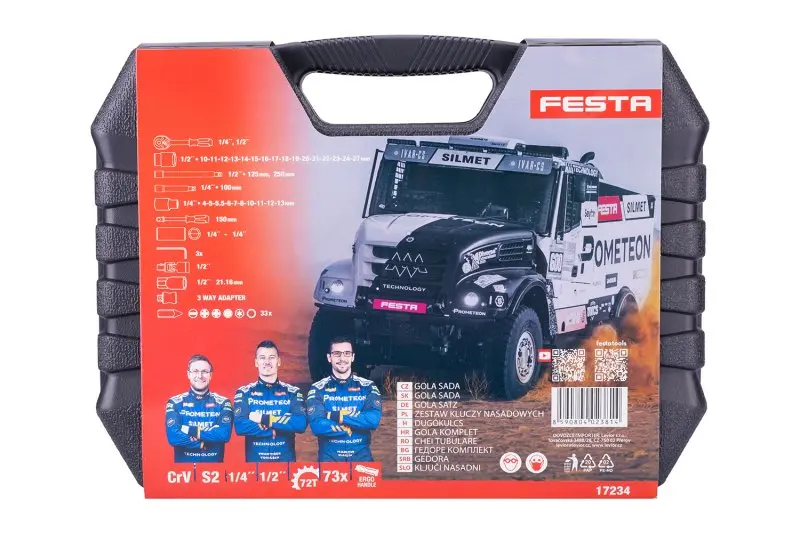 Gola sada FESTA CrV 73ks 1/4"-1/2" EDICE DAKAR
