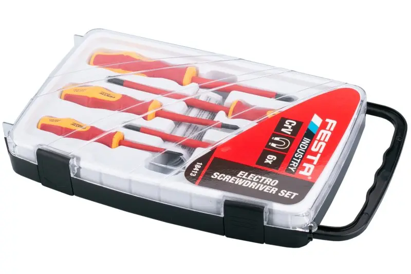 Sada eletrošroubováků FESTA INDUSTRY CrV 6ks VDE 1kV