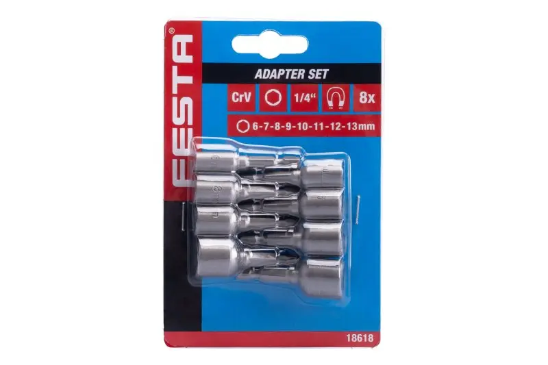 Sada adaptérů FESTA 1/4" 6,7,8,9,10,11,12,13mm