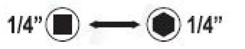 Adaptér STAHLBERG ráčna 1/4" - bit 1/4"