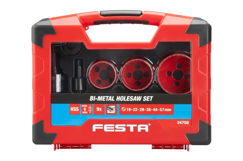 Sada vykružovací korunky FESTA BI-METAL 9ks