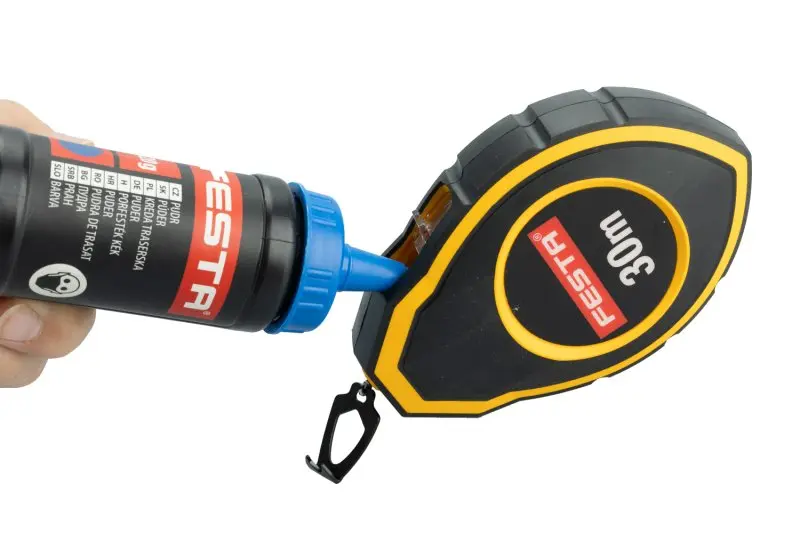 Sada šňůra značkovací rychlonavíjecí FESTA (BRNKAČKA) ABS 30m + pudr 125g