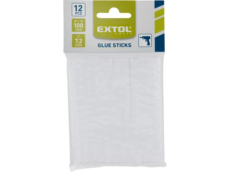 tyčinky tavné, transparentní, O 7,2x100mm, 12ks