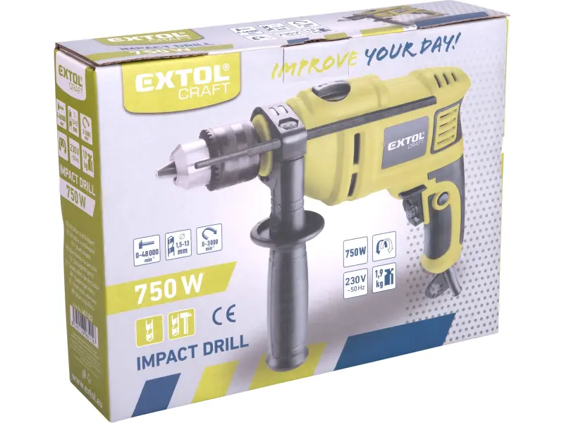 vrtačka s příklepem 401182, 750 W